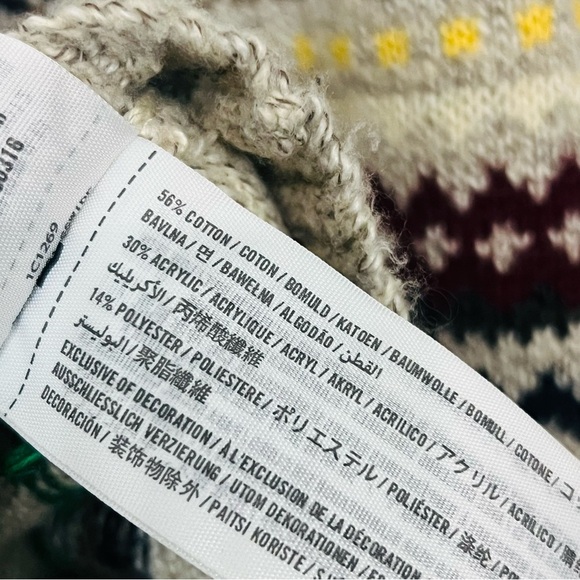 Abercrombie & Fitch Multicolor Knit Soft Crewneck Sweater S - Picture 4 of 5